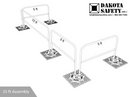 Standard Guard Rail Assemblies (Safety Rail 2000 Standard Size Guard Rail)