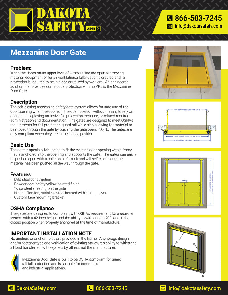 Mezzanine Door Gate