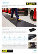 Heronair by Plastex PVC Anti-Fatigue Drainage Mat - Slip Resistant Industrial Safety Matting for Wet Areas (R11 Certified)
