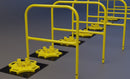 SafetyRail2000 Guard Rail Ballasted Fall Protection- Dakota Safety 