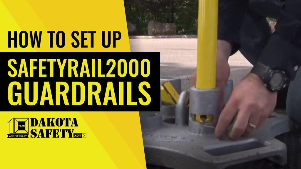 How To Set up the SafetyRail2000 Non-Penetrating Fall Protection Guard ...