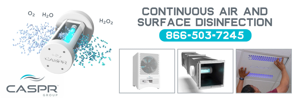 CASPR Continuous Air Purification and Surface Disinfection