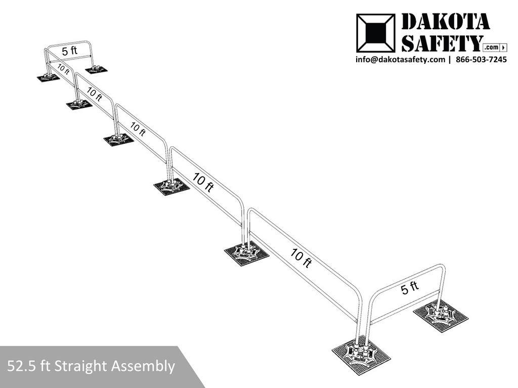 2d Safety Rails Standard Guard Rail Assemblies (Safety Rail 2000 Standard Size Guard R ...