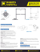 Architectural Series ballasted fall protection safety railing