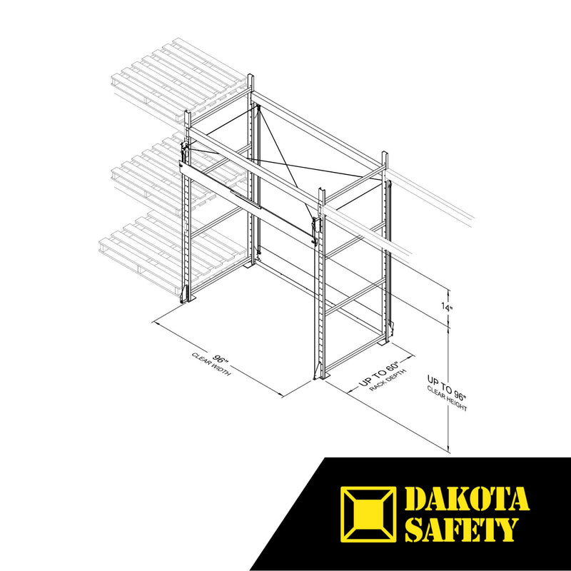 NetGate™ Pick Module Safety Gate - OSHA Compliant Rack Access Protecti ...