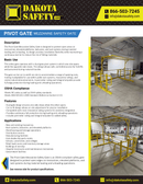 Pivot Mezzanine Safety Gate - OSHA Compliant, Adjustable Fall Protection for Elevated Platforms & Racks by Wildeck