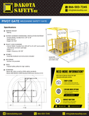 Pivot Mezzanine Safety Gate - OSHA Compliant, Adjustable Fall Protection for Elevated Platforms & Racks by Wildeck
