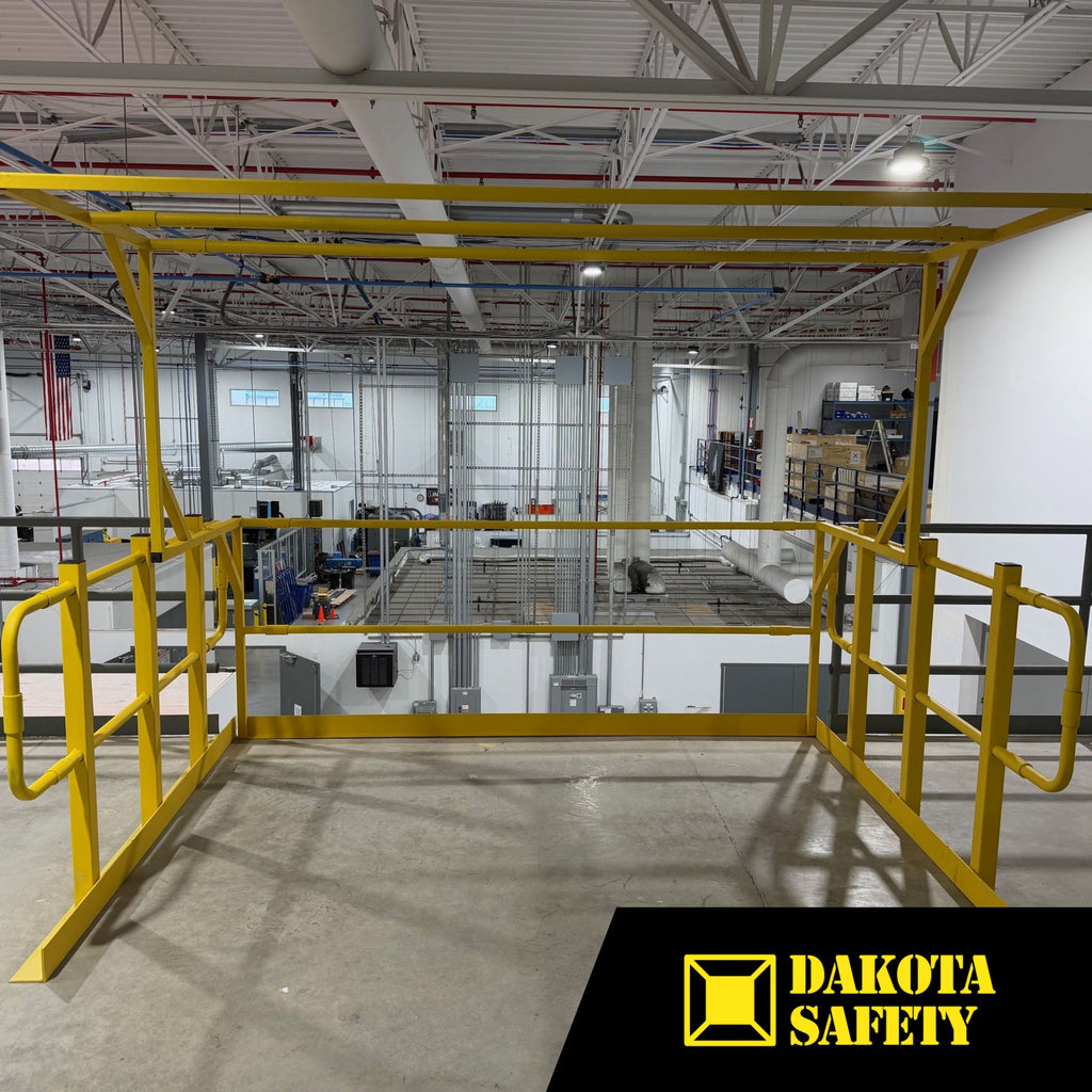 Pivot Mezzanine Safety Gate OSHA Compliant Adjustable Fall Protecti pivot-mezzanine-safety-gate-osha-compliant-adjustable-fall-protecti