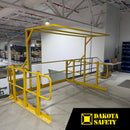 Pivot Mezzanine Safety Gate - OSHA Compliant, Adjustable Fall Protection for Elevated Platforms & Racks by Wildeck