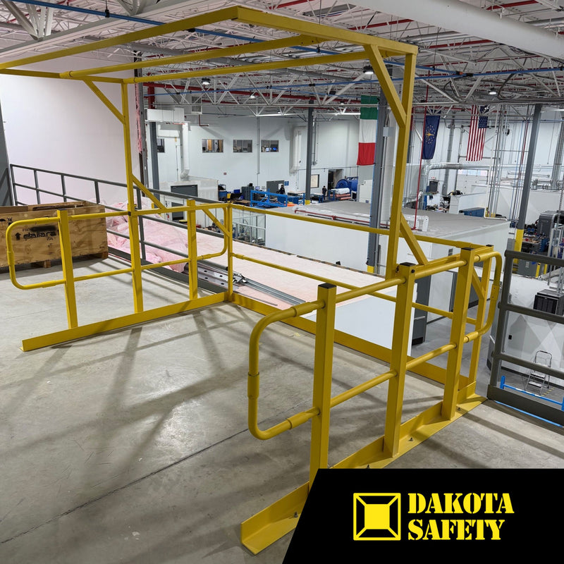 Pivot Mezzanine Safety Gate - OSHA Compliant, Adjustable Fall Protecti ...