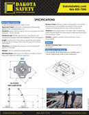 Safety Rail D300 Architectural Series Guard Rail with 50% Safety Factor