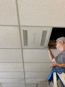 CASPR BLU Tile for Air + Surface Purification installed Acoustical Tile Ceiling Systems