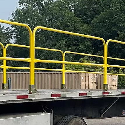 Steel Flatbed Rails Flatbed Trailer Safety Rail – Dakota Safety