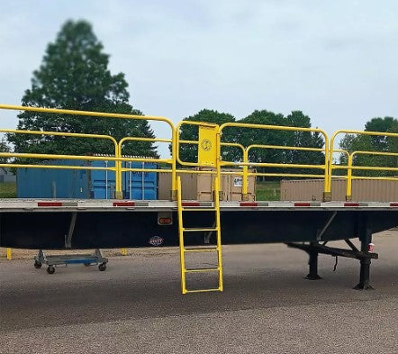 Steel Flatbed Rails Flatbed Trailer Safety Rail – Dakota Safety