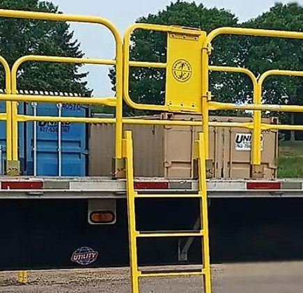 Flatbed Trailer Fall Protection Railing Flatbed Trailer Safety Rail – Dakota Safety