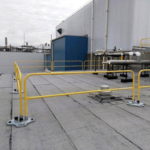 Hvac Safety Railing SafetyRail 2000 | OSHA Compliant Roof Safety Fall Protection Guardrail ...