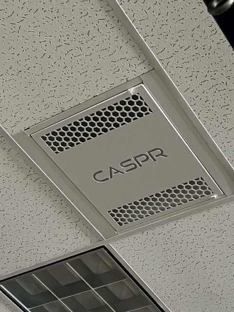 CASPR BLU Tile for Air + Surface Purification installed Acoustical Tile Ceiling Systems